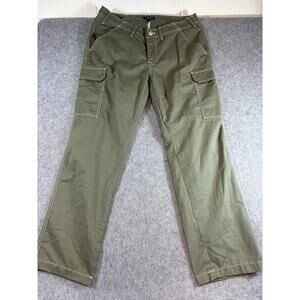 True Religion Cargo Pants Mens 34 Green Straight Leg Utility Tactical Workwear